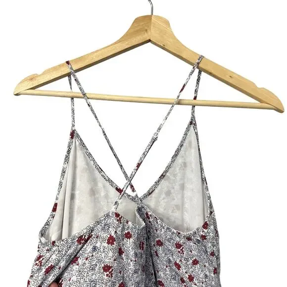 Old Navy Maxi Dress Medium Floral V Neck A-Line Sleeveless Straps Peasant Boho - Picture 9 of 11